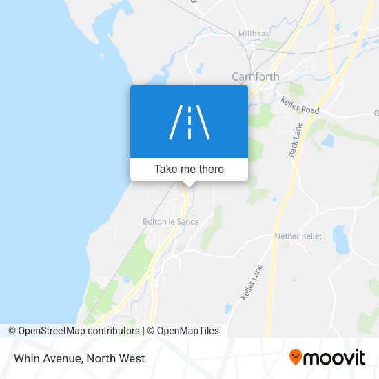Whin Avenue map