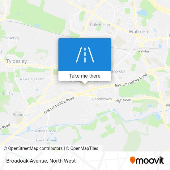 Broadoak Avenue map
