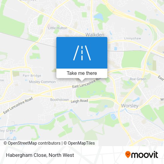 Habergham Close map
