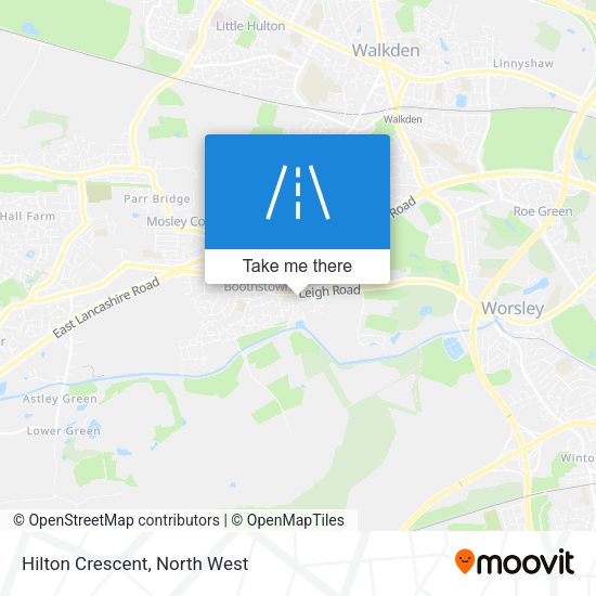 Hilton Crescent map