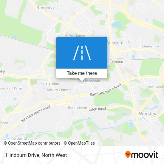 Hindburn Drive map