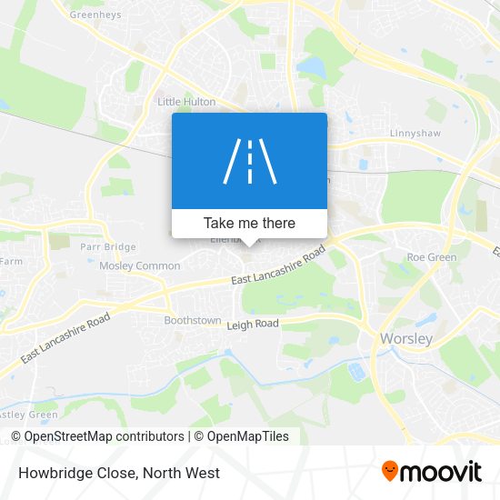 Howbridge Close map