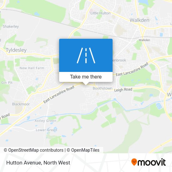 Hutton Avenue map