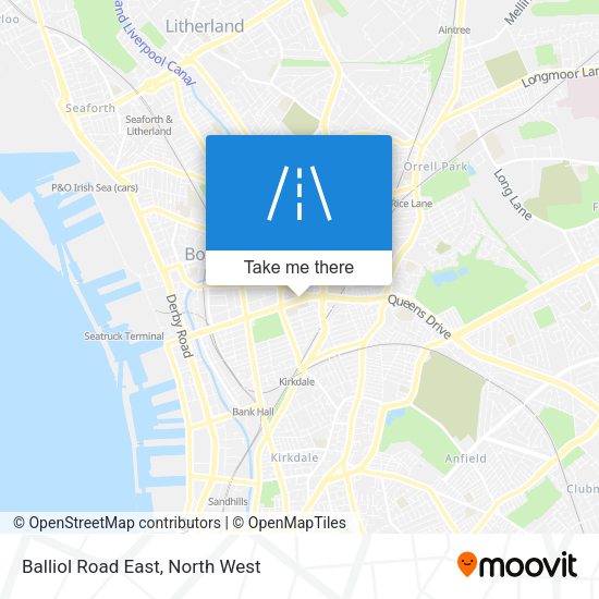 Balliol Road East map