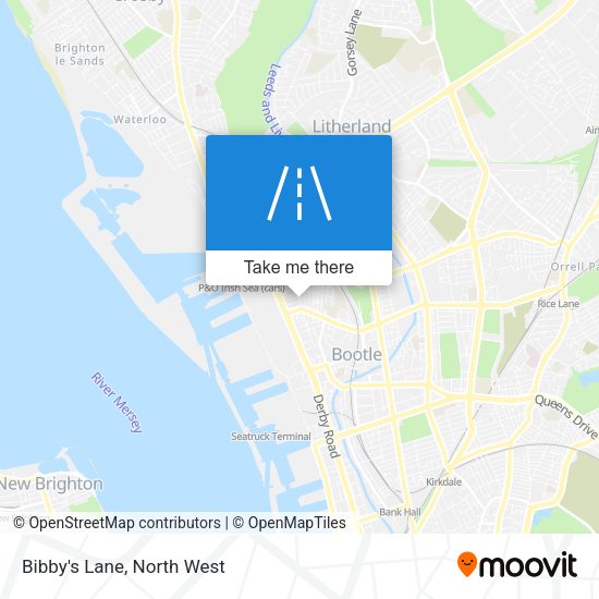 Bibby's Lane map