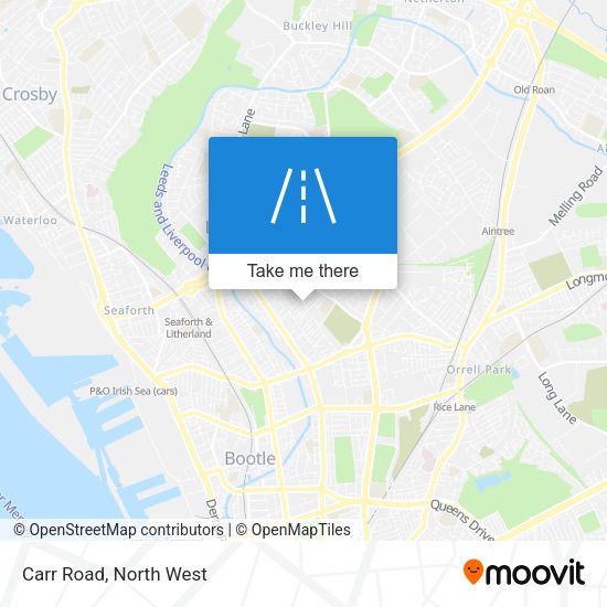 Carr Road map