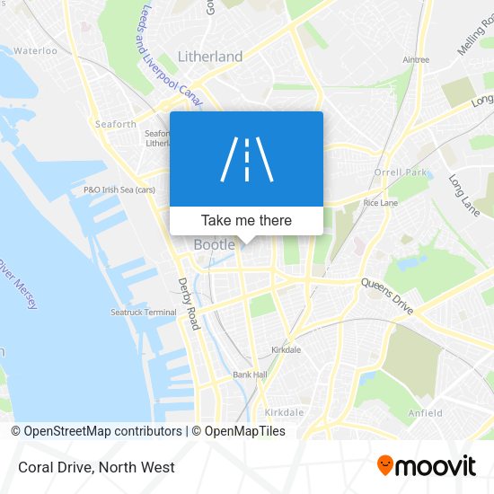 Coral Drive map