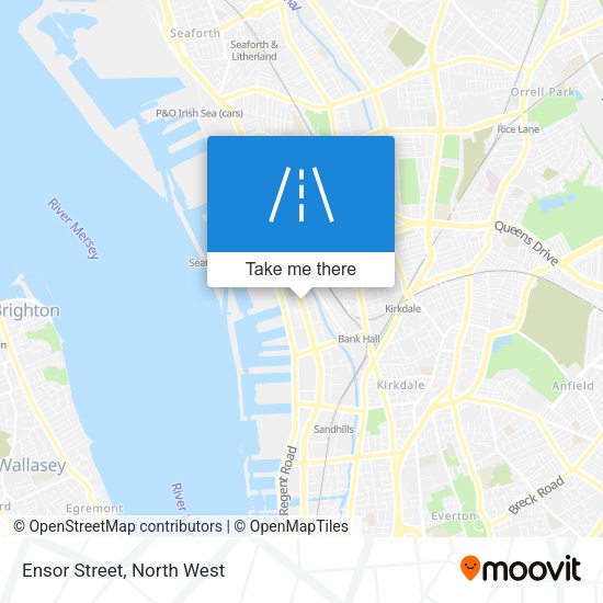 Ensor Street map