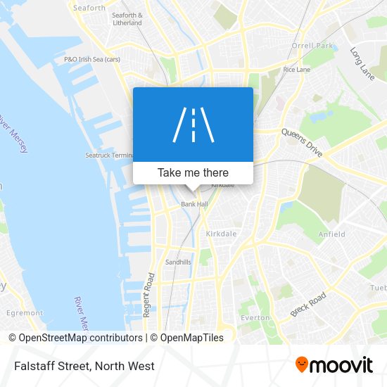 Falstaff Street map