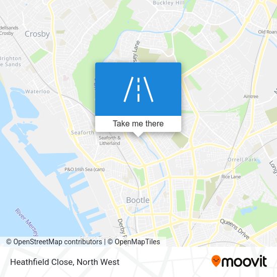 Heathfield Close map