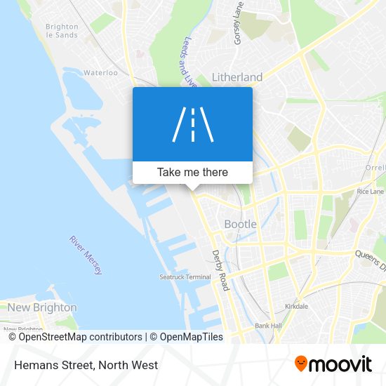 Hemans Street map