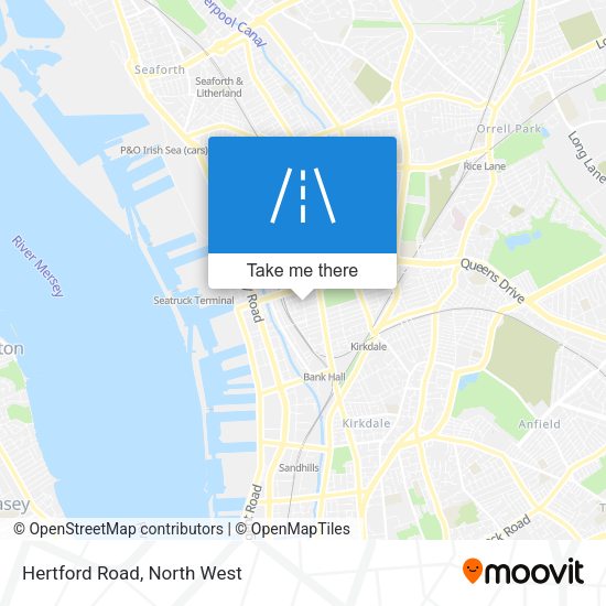 Hertford Road map