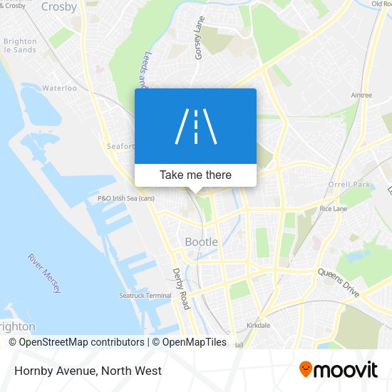 Hornby Avenue map