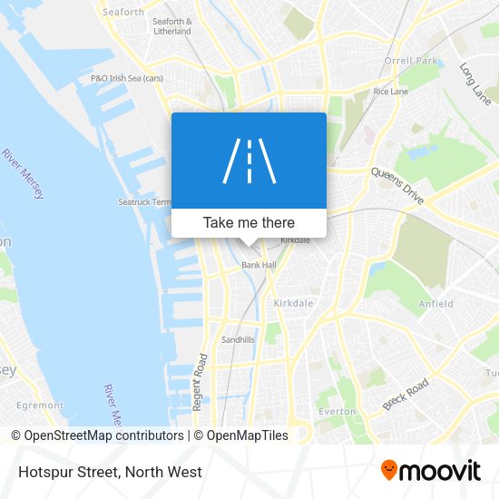 Hotspur Street map