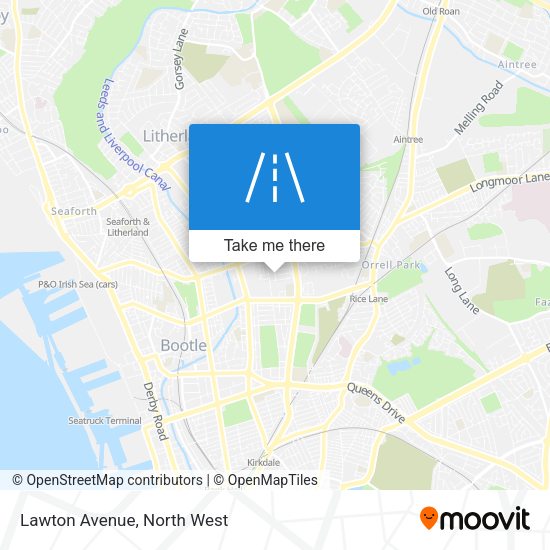 Lawton Avenue map