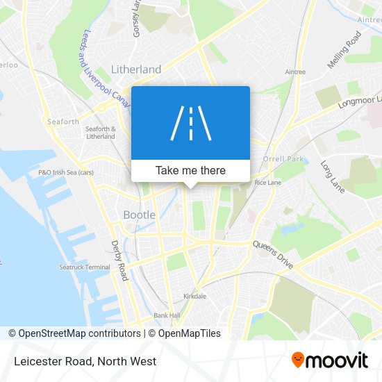 Leicester Road map