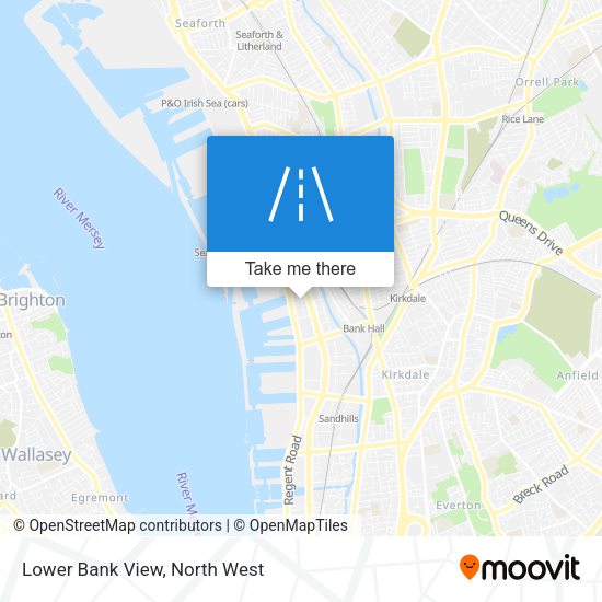Lower Bank View map