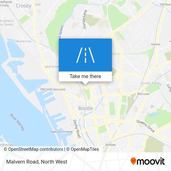 Malvern Road map