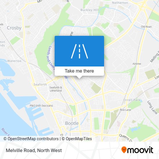 Melville Road map