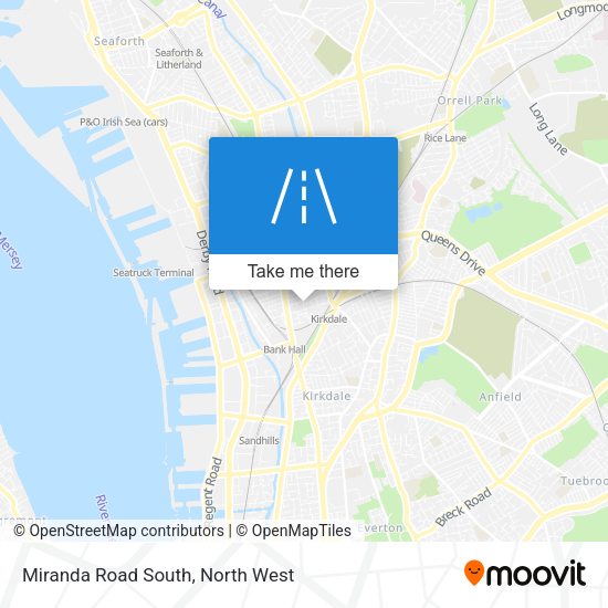 Miranda Road South map