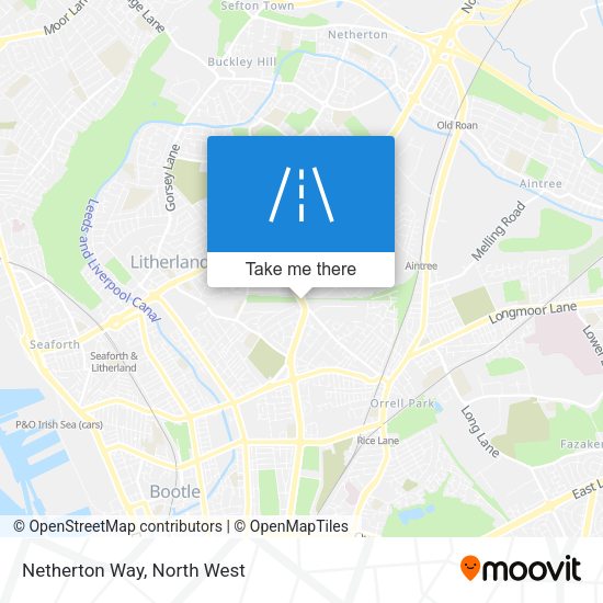 Netherton Way map