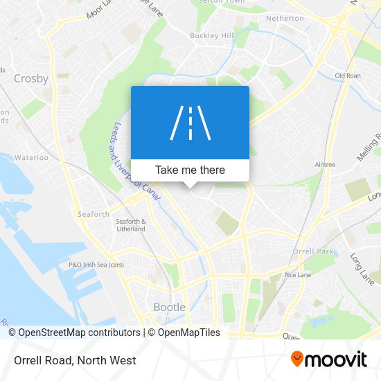 Orrell Road map