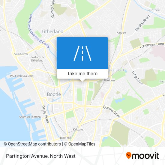 Partington Avenue map
