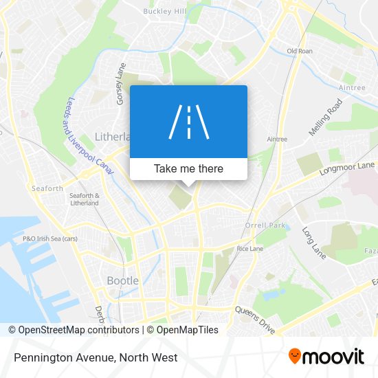 Pennington Avenue map