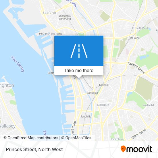 Princes Street map