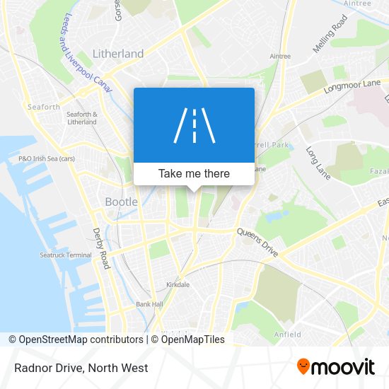 Radnor Drive map