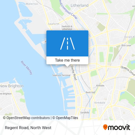 Regent Road map