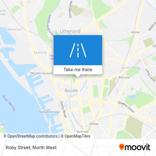 Roby Street map