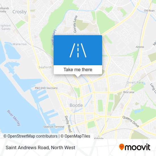Saint Andrews Road map