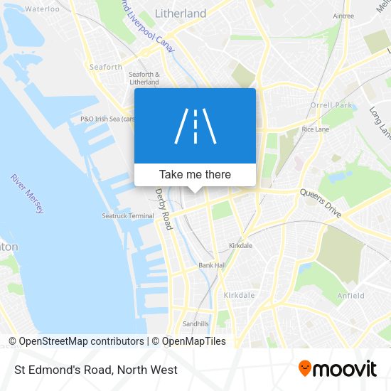 St Edmond's Road map