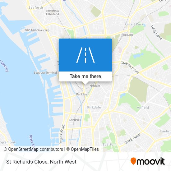 St Richards Close map