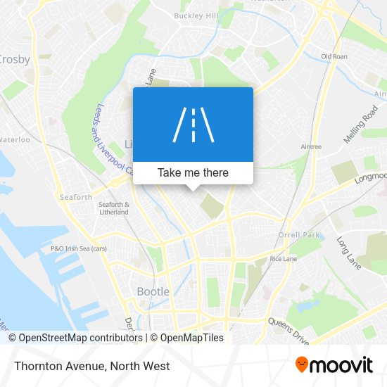 Thornton Avenue map