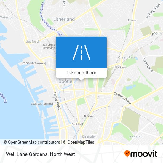 Well Lane Gardens map