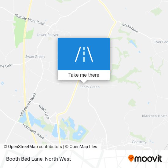 Booth Bed Lane map