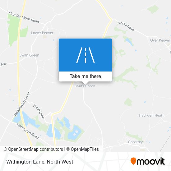 Withington Lane map