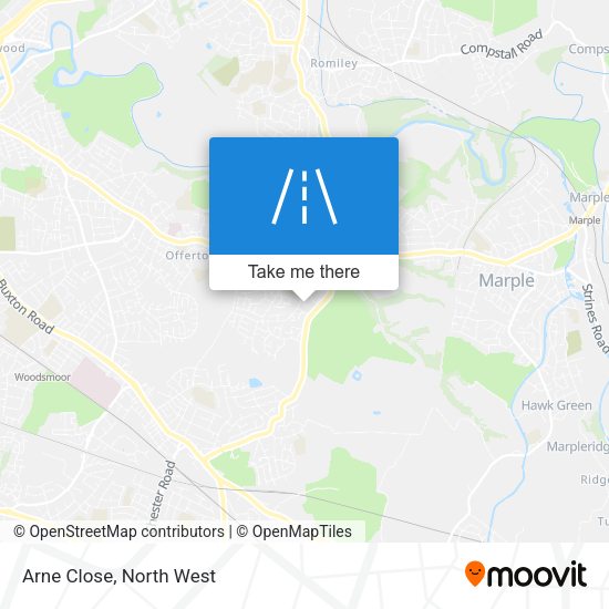 Arne Close map
