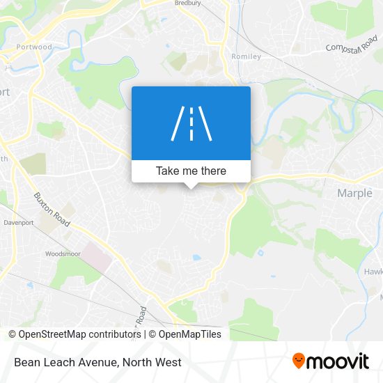 Bean Leach Avenue map