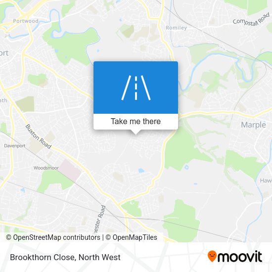 Brookthorn Close map