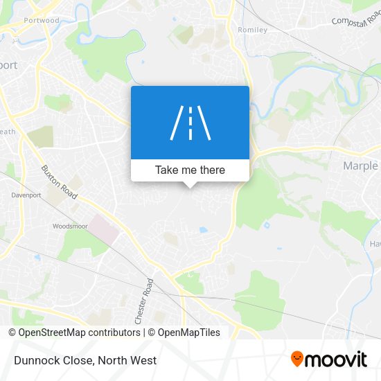 Dunnock Close map