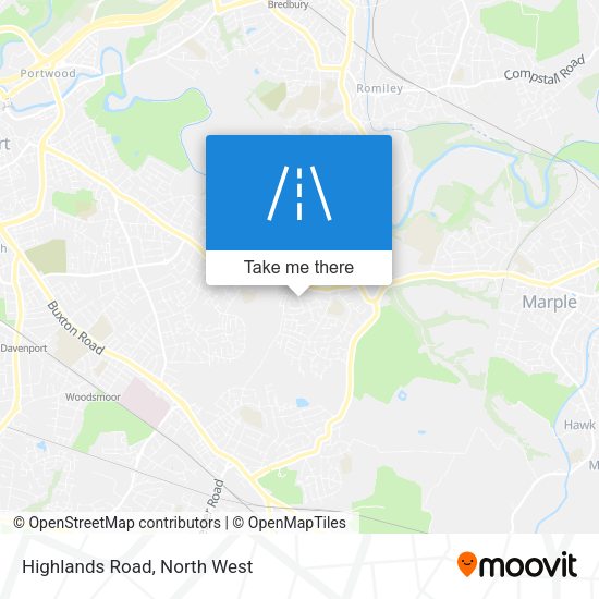 Highlands Road map