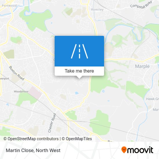 Martin Close map