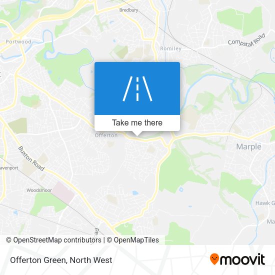 Offerton Green map