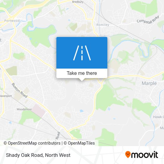 Shady Oak Road map