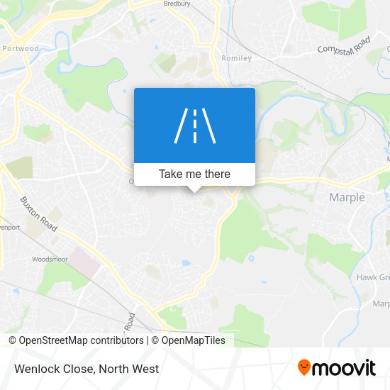 Wenlock Close map