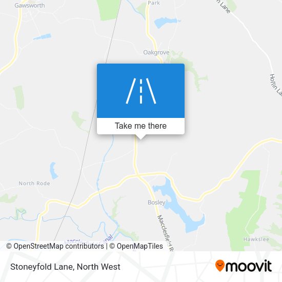 Stoneyfold Lane map