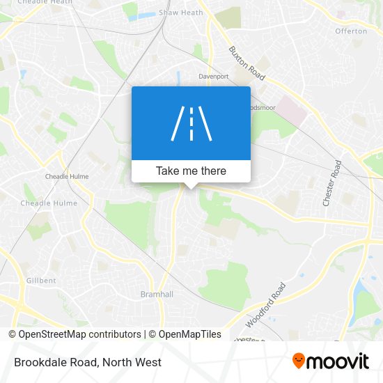 Brookdale Road map